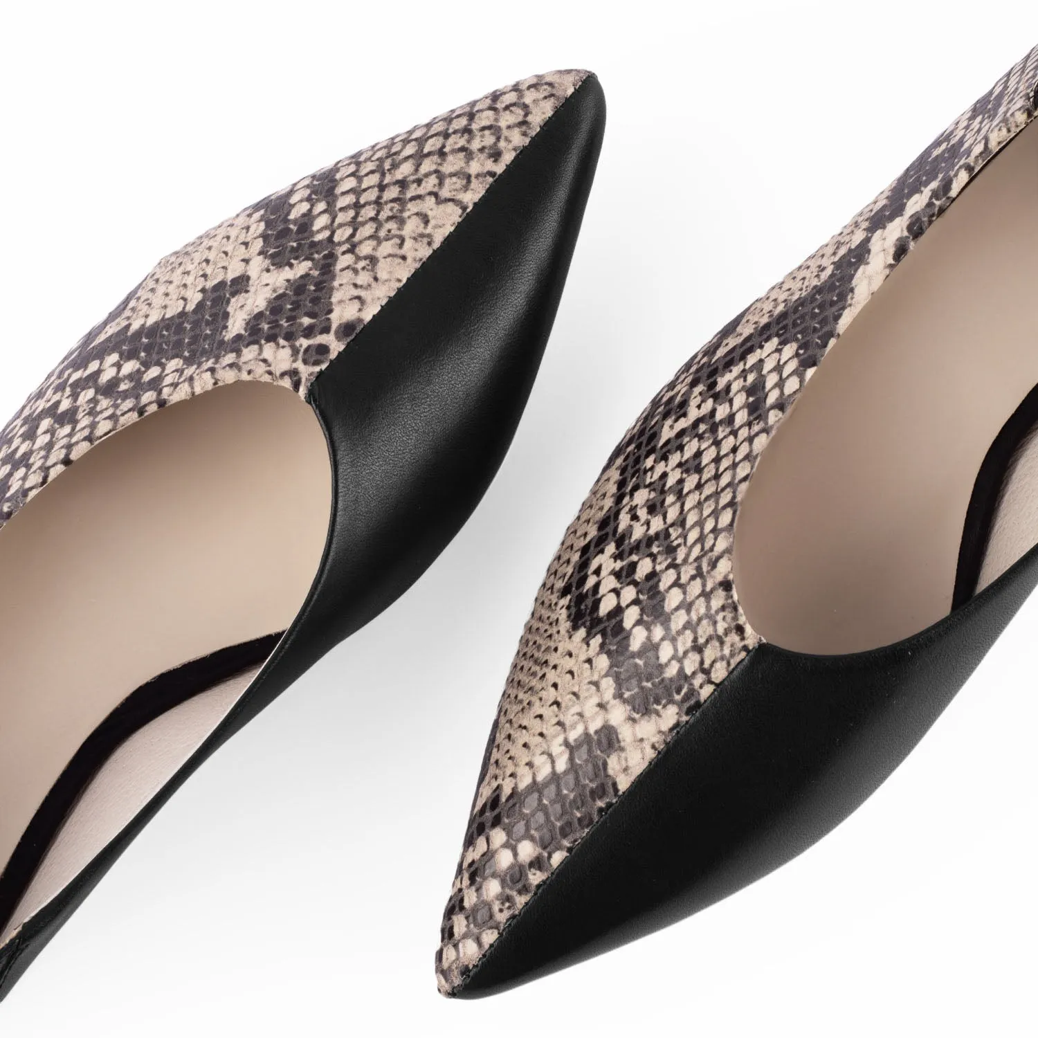 Vinci Shoes Bailarinas Louise Serpiente